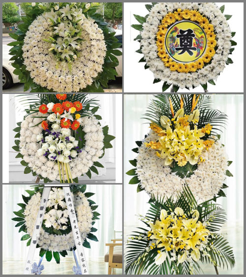 四川绵阳梓潼县双峰乡共和村花圈速递